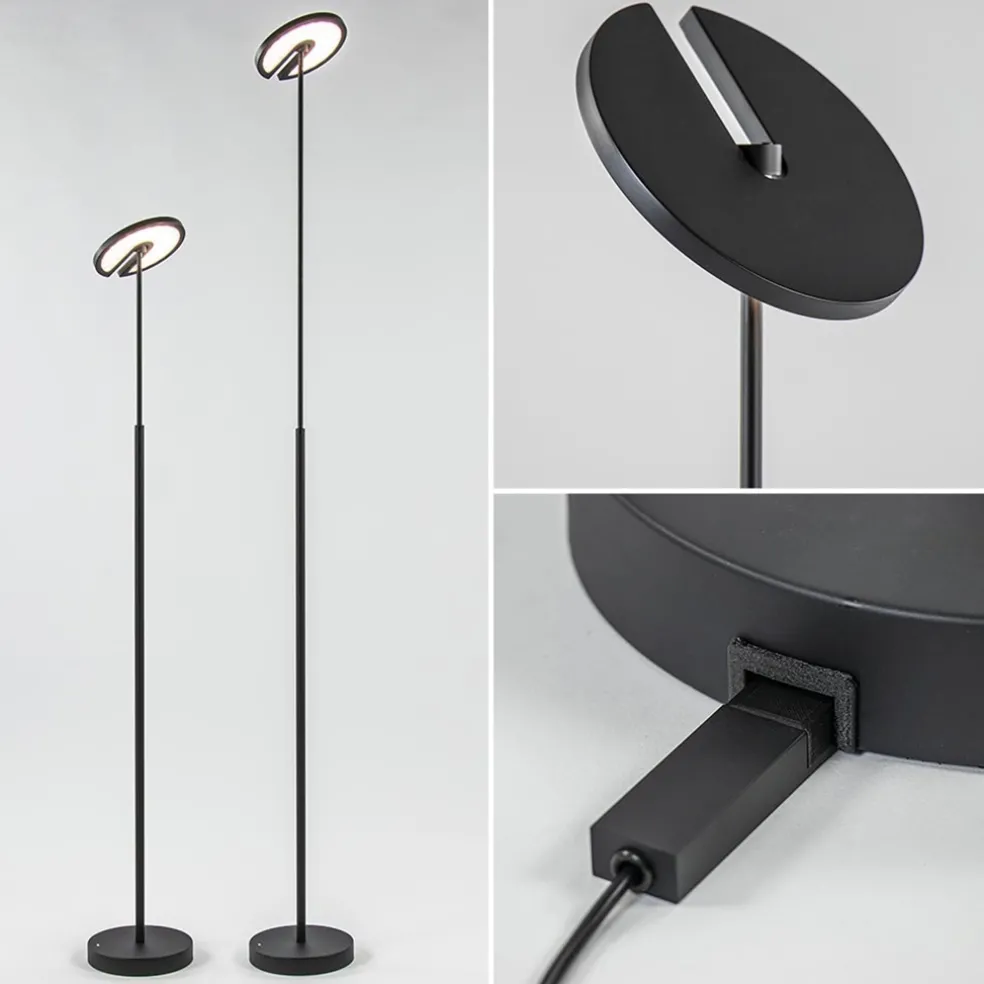 Oplaadbare up+downlighter inclusief dimbaar LED