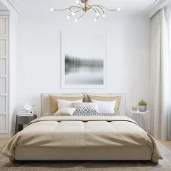 Ovale plafondlamp brons inclusief LED dim to warm