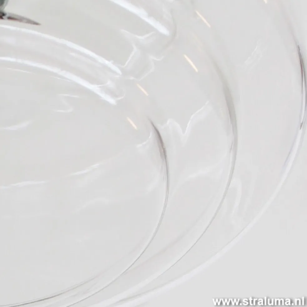 Plafondlamp Art Deco helder glas