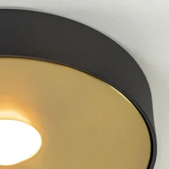 Plafondlamp Bright 20 zwart/matgoud