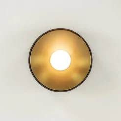 Plafondlamp Bright 15 zwart/matgoud