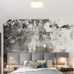 Plafondlamp chroom/clear IP44 3-step dim