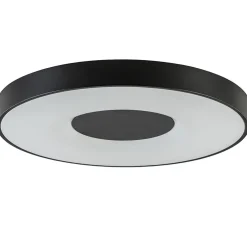 Plafondlamp Coin 65 zwart + remote