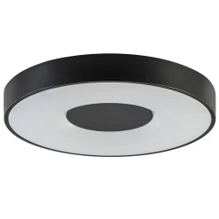 Plafondlamp Coin rond 50cm zwart CCT