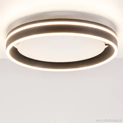 Plafondlamp Led Cirkel zwart/wit