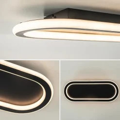 Plafondlamp Lois 40 zwart 3-switch dim