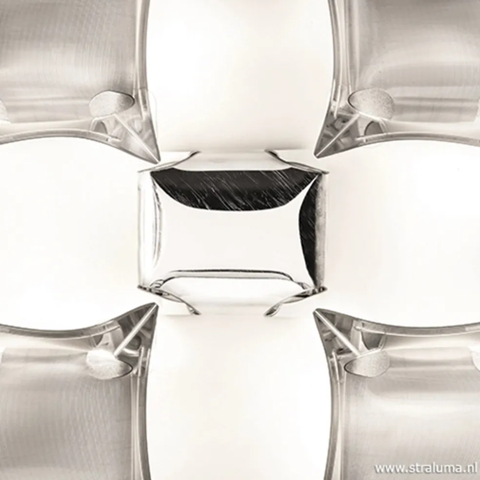 Plafondlamp Mida silver 50cm