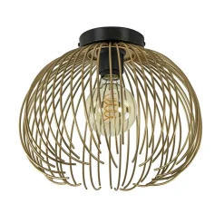 Plafondlamp Nest matgoud/zwart