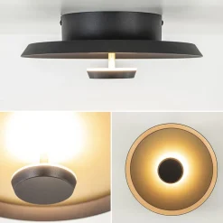 Plafondlamp Oro 25cm zwart/goud