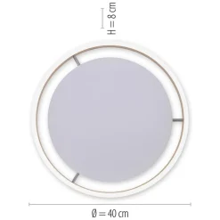 Plafondlamp Q-Vito 40cm matgoud smart + remote