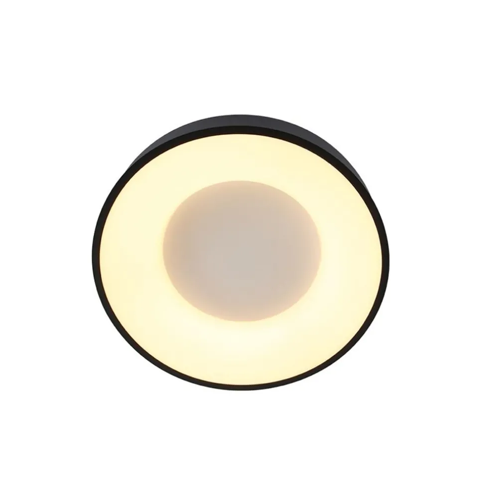 Plafondlamp Ringlede zwart