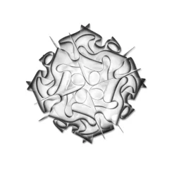 Plafondlamp Veli 32cm charcoal