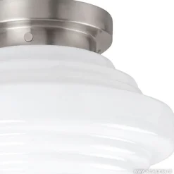 Plafondlamp York art deco opaal glas
