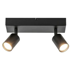 Plafondspot Bounce 2L balk zwart