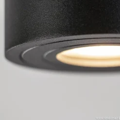 Plafondspot cilinder zwart gu10 IP44