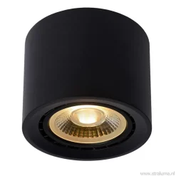 Plafondspot cilinder zwart gu10-111 dim to warm