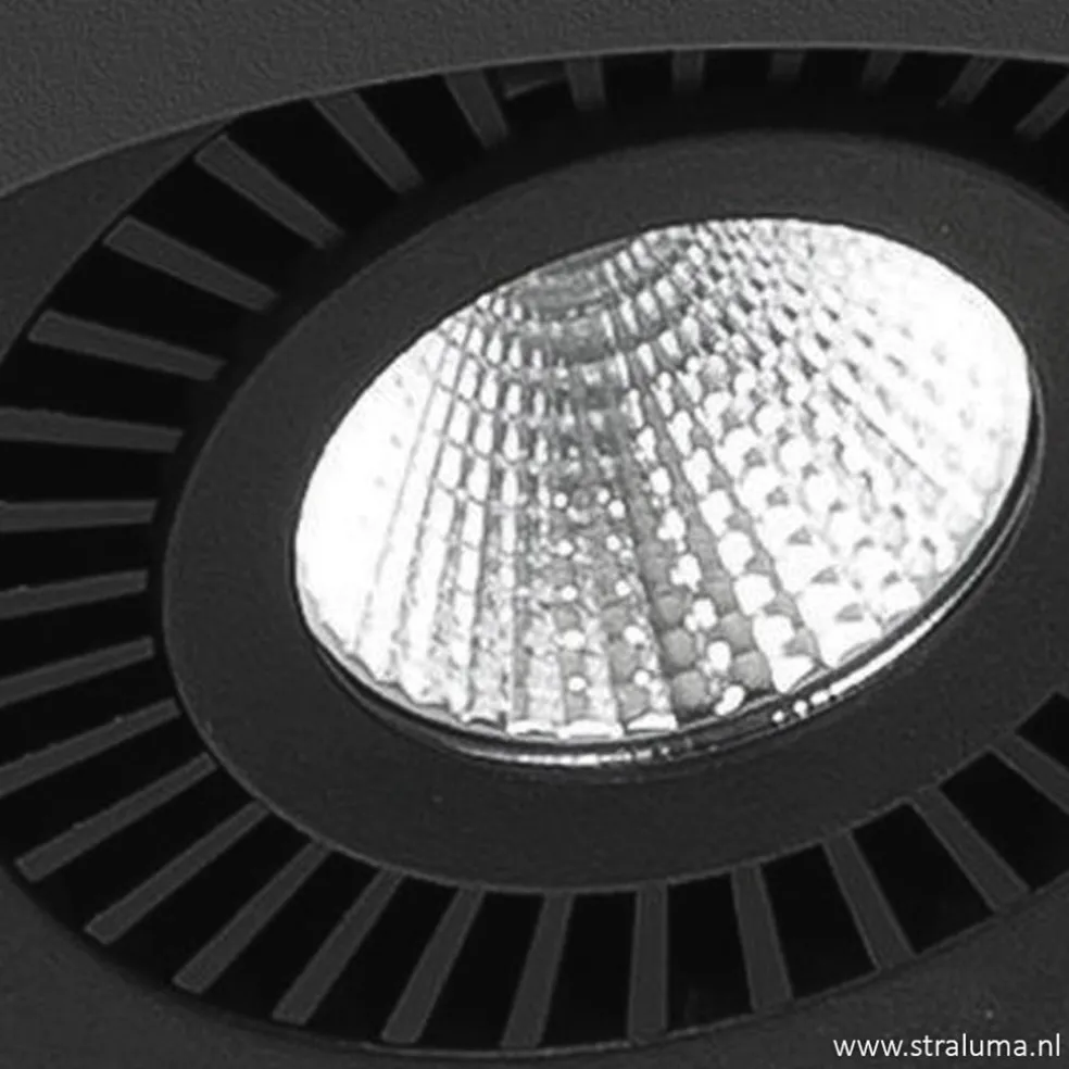 Plafondspot Eye box 4L zwart 3000k