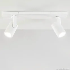 Plafondspot Halo 2L op balk wit