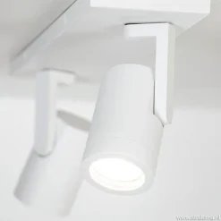 Plafondspot Halo 2L op balk wit