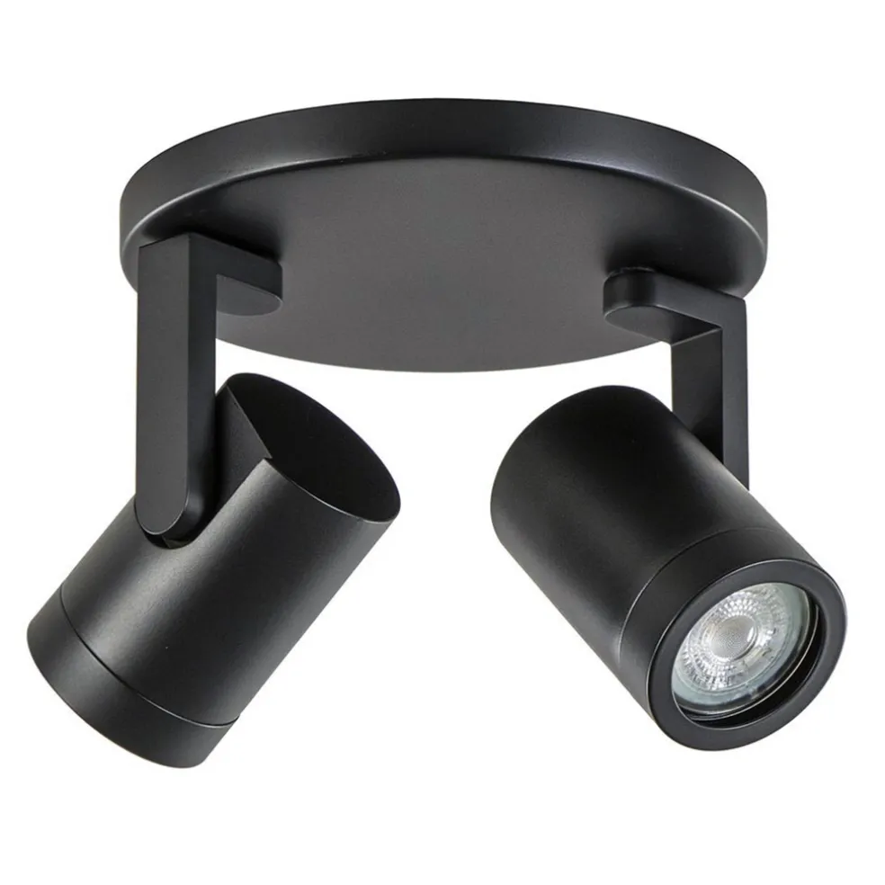 Plafondspot Halo Spot 2L rond zwart