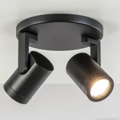 Plafondspot Halo Spot 2L rond zwart