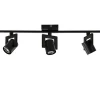 Plafondspot 3-lichts zwart incl.gu10