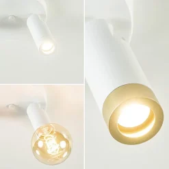 Plafondspot Miller 2l wit/goud pucc