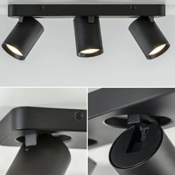 Plafondspot Oliver 3L balkzwart gu10