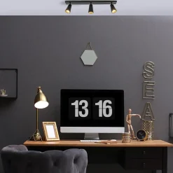 Plafondspot Petunia 3L balk zwart/goud