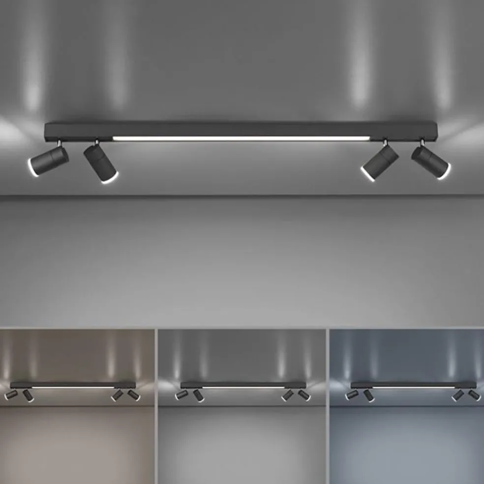 Plafondspot Pure Lines antraciet smart