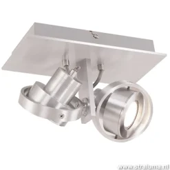 Plafondspot Quatro 2L alu led incl.gu10