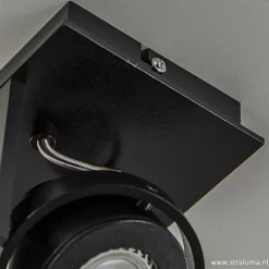 Plafondspot Quatro 1L zwart incl.gu10