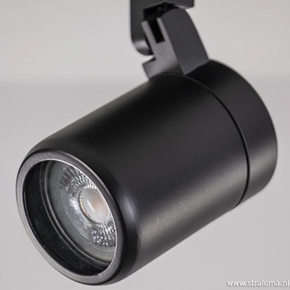 Plafondspot Rain 1L rond zwart gu10 IP44