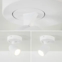 Plafondspot Razza 1-lichts wit gu10