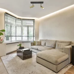 Plafondspot Trend 2L zwart/goud mini gu10