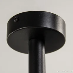 Plafondspot tube zwart verstelbaaar