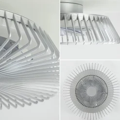 Plafondventilator Himalaya zilver ab+app