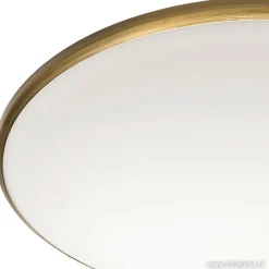 Plafonnière Art rond brons 35 cm