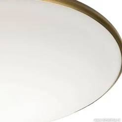 Plafonnière Art rond brons 35 cm