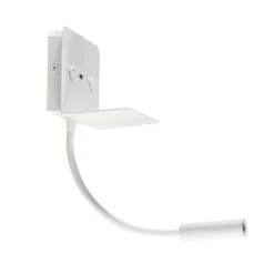 Rechthoekige wandlamp inclusief LED en USB
