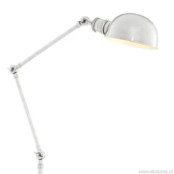 Romantische leeslamp old design zilver