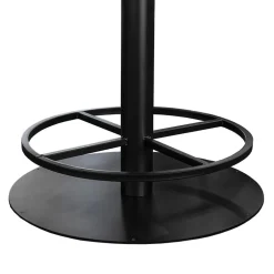 Ronde bartafel Woodstock grijs/zwart Ø130x92 cm