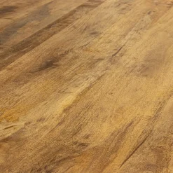 Ronde eettafel mangohout met zwarte poot Ø130 cm