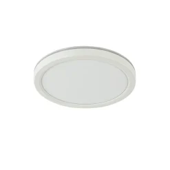 Ronde LED plafondlamp wit met 3 licht opties