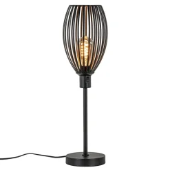 Scandinavische tafellamp mat zwart