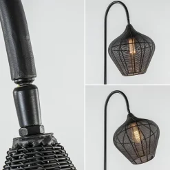 Scandinavische vloerlamp Alvaro mat zwart