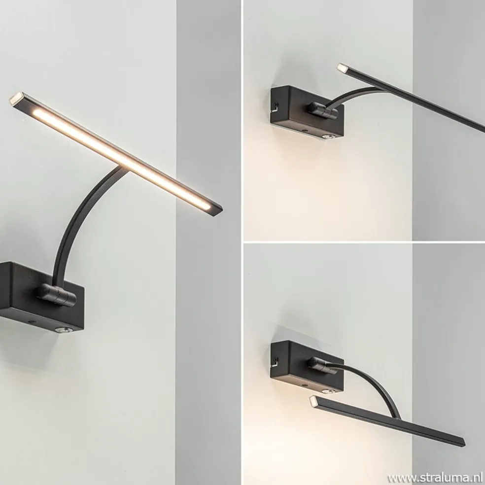 Schilderijlamp Matisse zwart 34cm