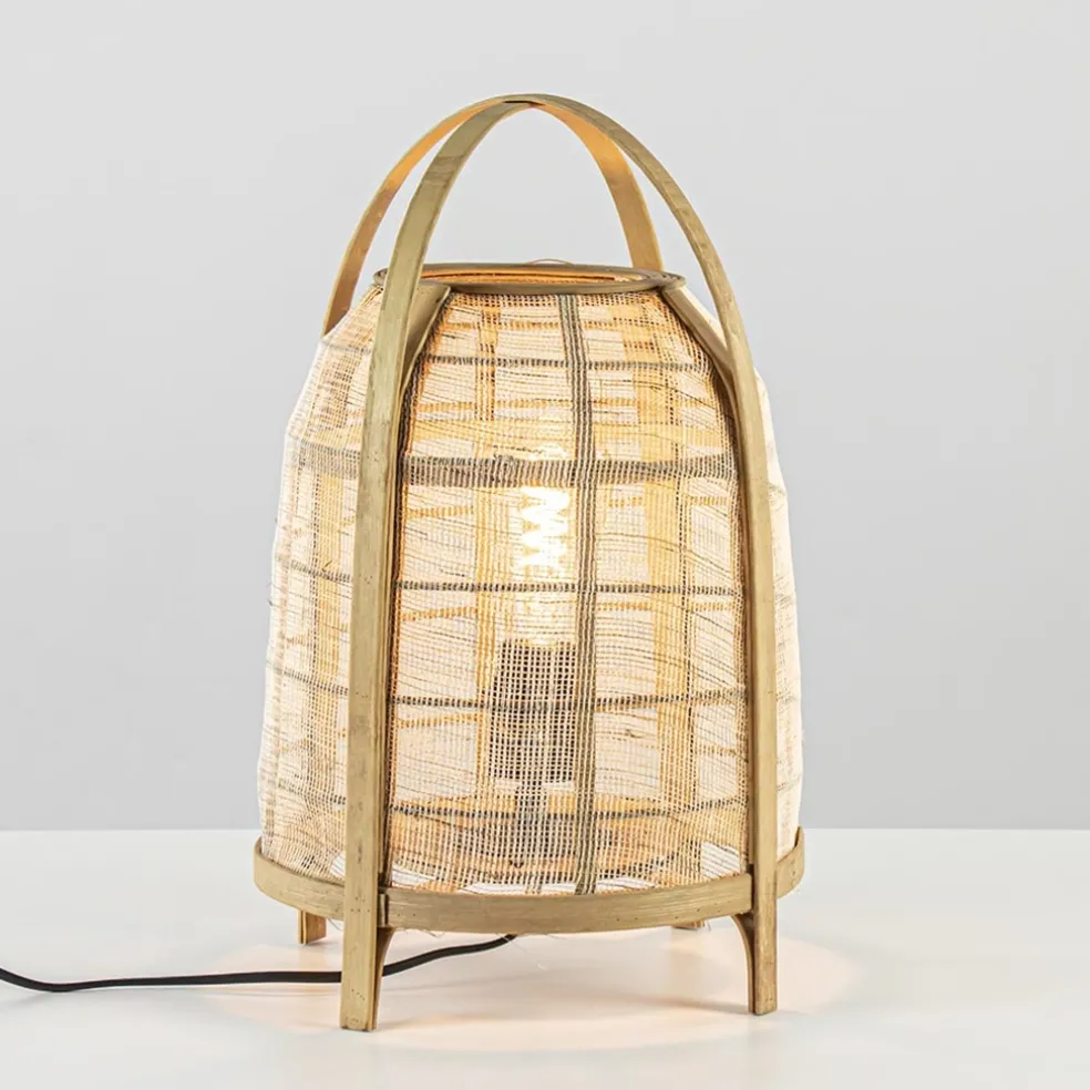 Sfeervolle tafellamp Jacinto naturel Light and Living