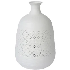 Sfeervolle tafellamp wit porselein decoratief