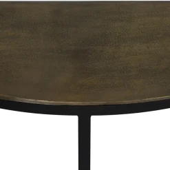 Sidetable Peto antiek brons met zwart 100x42x76 cm
